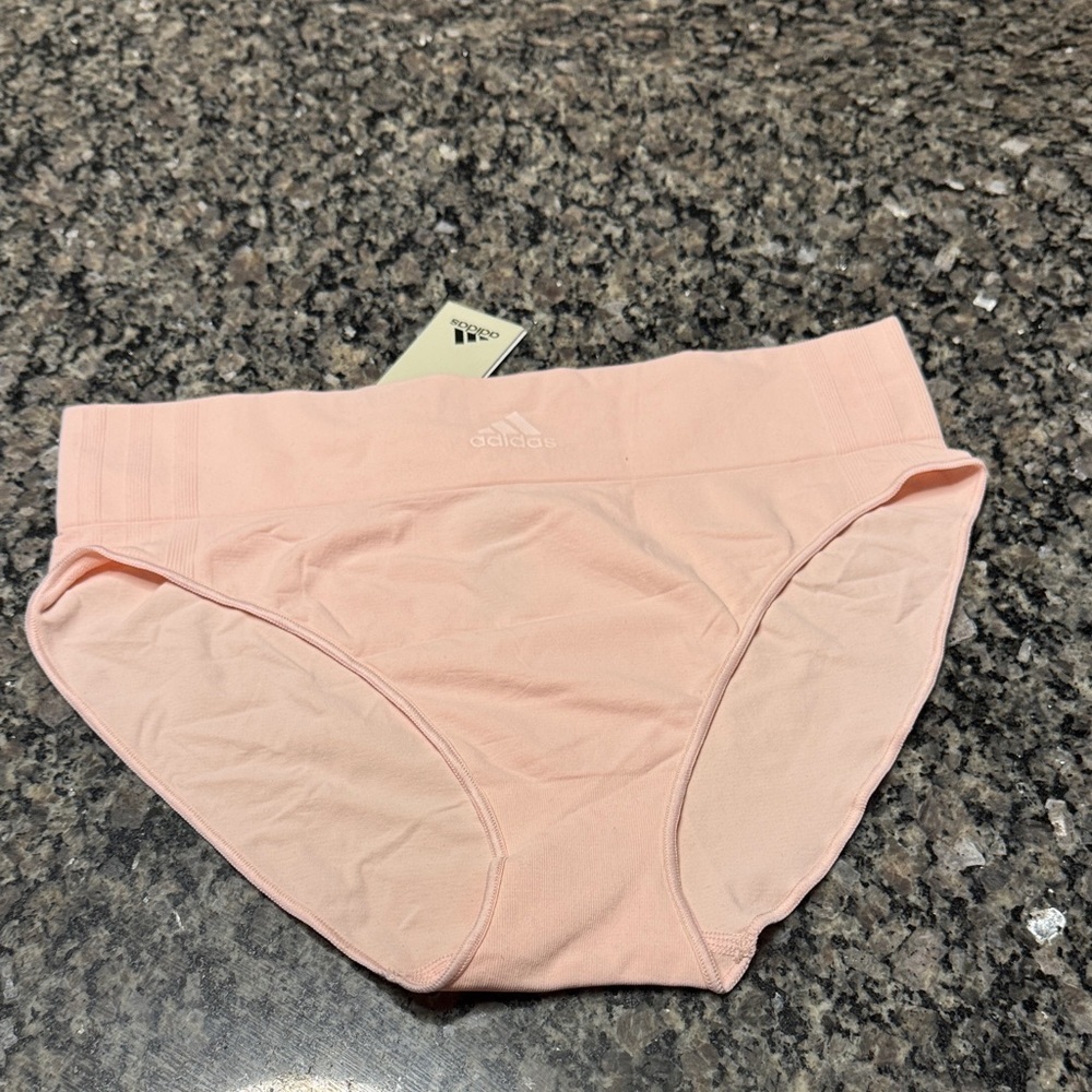 Adidas Women's high leg Light Pink Panties NWT XL